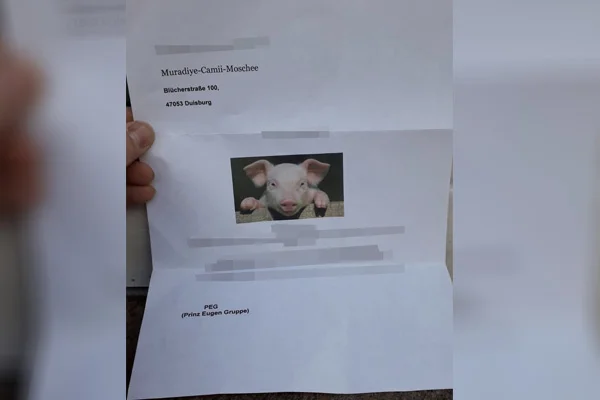 Almanya'da İslamofobik saldırı: Camiye domuz fotoğraflı hakaret mektubu gönderildi