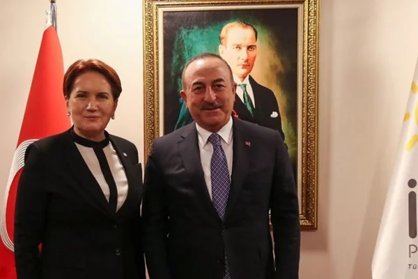 Çavuşoğlu'ndan Akşener'e tezkere ziyareti