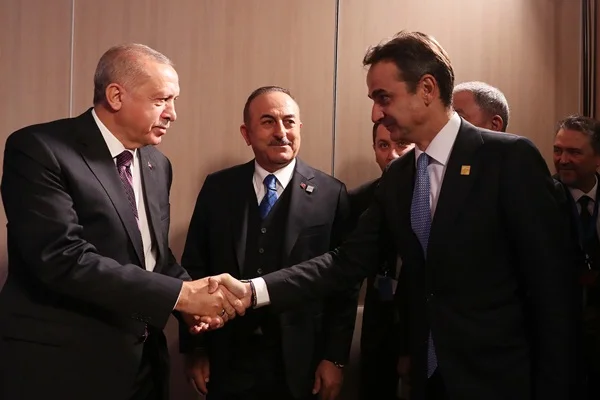 Erdoğan, Miçotakis ile bir araya geldi