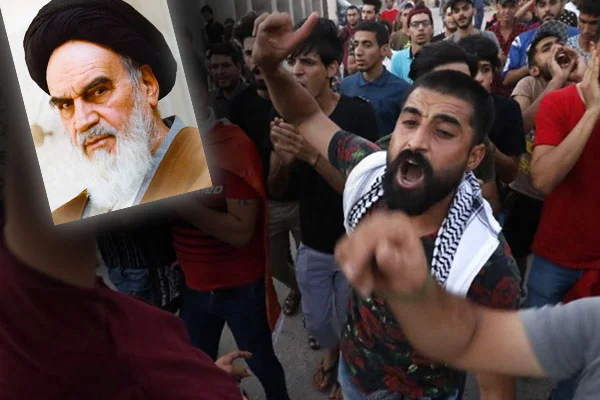 Göstericiler, Basra'dan Humeyni'nin adını sildi