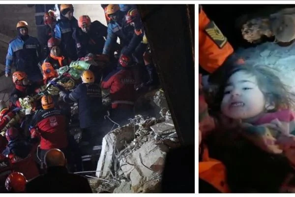 2,5 yaşındaki Yüsra'nın annesi enkazdan sağ olarak çıkarıldı