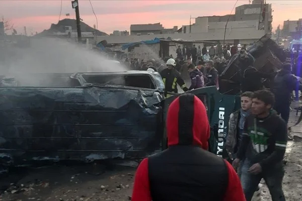 Azez'de bombalı terör saldırısı: Ölü ve yaralılar var