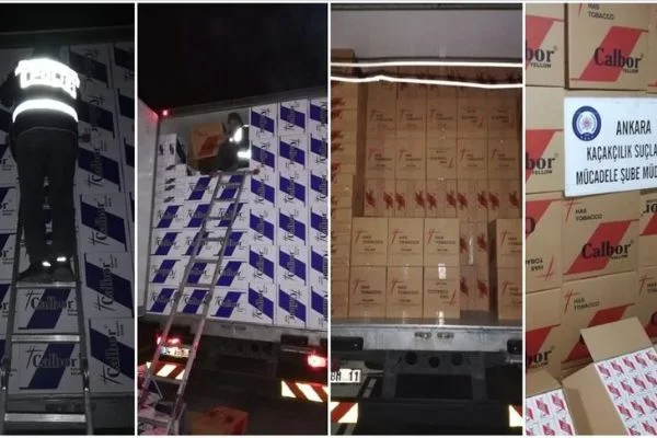 Başkentte 6 milyon 550 bin bandrolsüz 'makaron' ele geçirildi