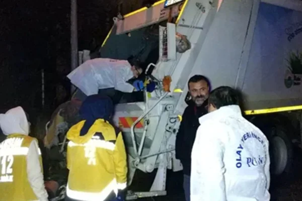 Çöp konteynerinden ceset çıktı