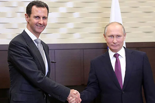 Kremlin'den sürpriz açıklama: Putin, Şam'a geldi ve Esed'le buluştu