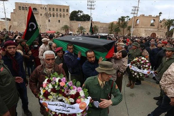 Libya'daki saldırıda ölen öğrenciler için cenaze töreni düzenlendi