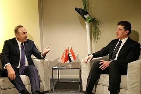 Mevlüt Çavuşoğlu, Neçirvan Barzani ile görüştü