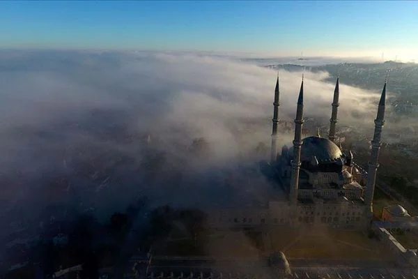 Edirne'de sis kartpostallık görüntüler oluşturdu