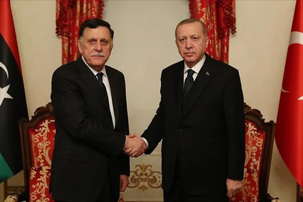 Erdoğan, Libya UMH Başkanlık Konseyi Başkanı Serrac'ı kabul etti