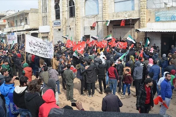 İdlib'de Türkiye'ye destek
