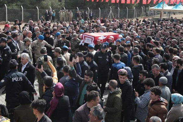 İdlib şehidi son yolculuğuna uğurlandı