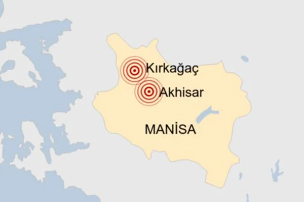 Manisa'da 12 saatte, büyüklüğü 4'ün üzerinde üç sarsıntı oldu