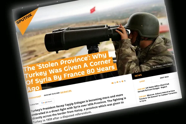 Rus Sputnik'ten tepki çekecek, 'Hatay' paylaşımı!