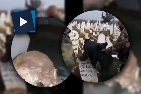 Rusya ve İran destekli rejim milisler, İdlib'de mezarları tahrip ediyor