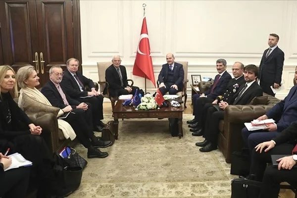 Bakan Süleyman Soylu, AB Dış İlişkiler heyetini kabul etti