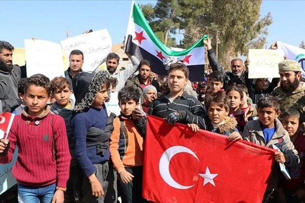 Barış Pınarı Bölgesi sivillerinden Bahar Kalkanı'na destek
