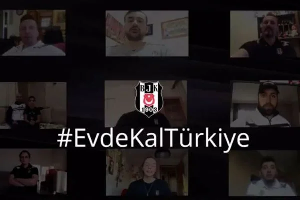 Beşiktaş ve Antalyasporlu futbolculardan 'evde kal' çağrısı