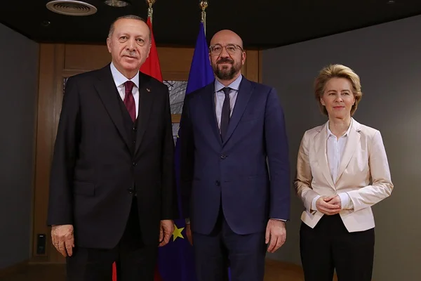 Cumhurbaşkanı Erdoğan, AB liderleri ile görüştü