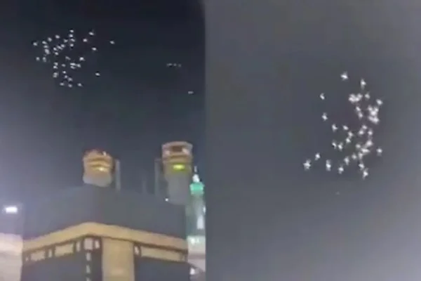 Dezenfekte çalışmaları için kapatılan Kâbe'yi kuşlar tavaf etti