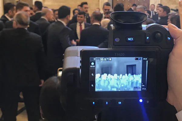 Erdoğan'a koronavirüs önlemi: Termal kamera ile sürekli takip edildi