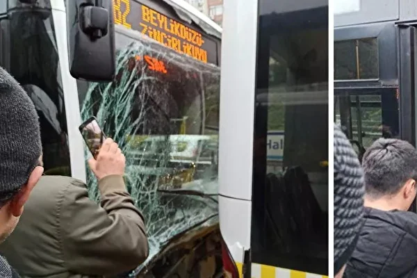 Haliç'te iki metrobüs çarpıştı: Çok sayıda yaralı var