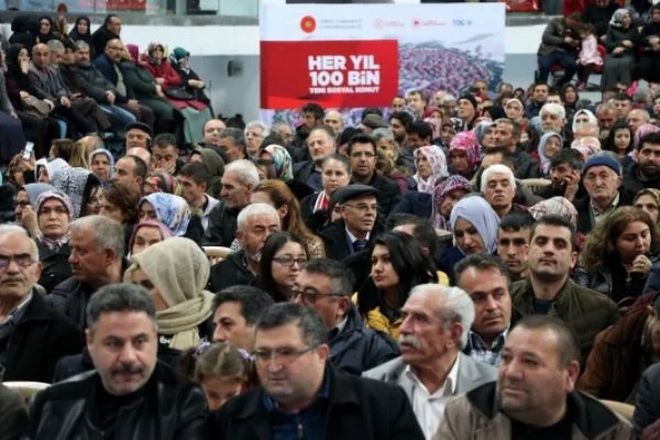 Kayseri'de TOKİ'nin inşa edeceği 550 konut için kuralar çekildi