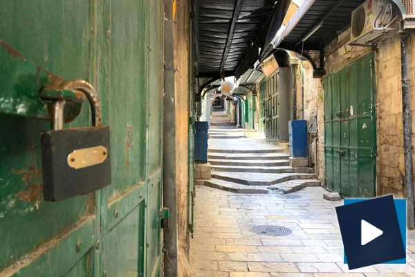 Korona günlerinde Kudüs sokakları böyle görüntülendi