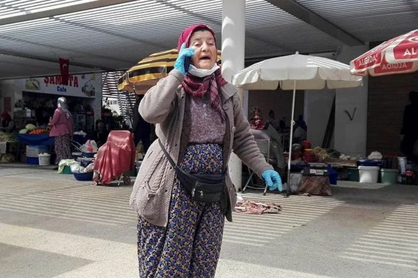 Sokağa çıkma yasağını delen kadın kendini böyle savundu: Hep o dedemin yüzünden