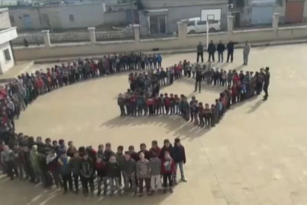 Suriyeli öğrencilerden Mehmetçik'e destek etkinliği