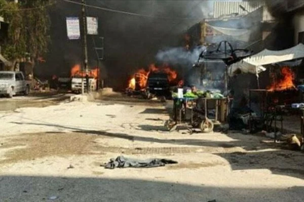 Afrin'de kanlı saldırı: 11'i çocuk 40 ölü