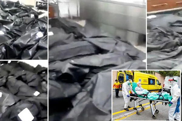 İspanya'daki korona hastanesinden tüyler ürperten görüntüler!