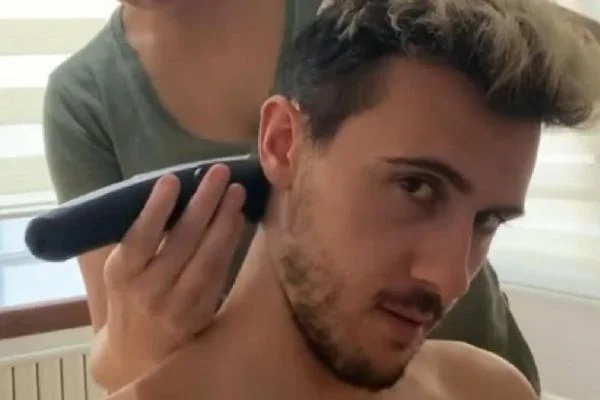Kayserisporlu Gustavo'ya eş tıraşı