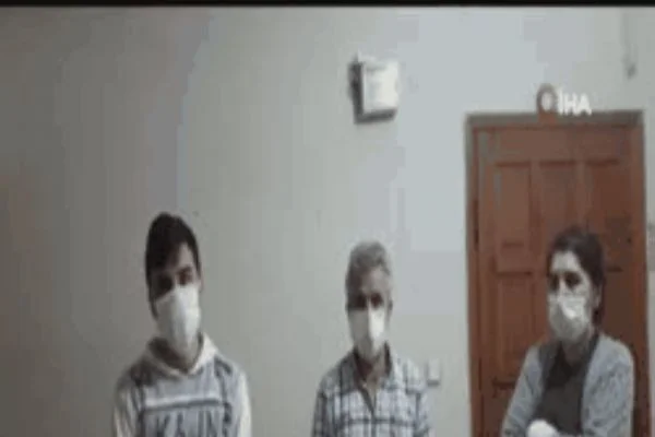 Korona virüs testi pozitif çıkan 4 kişilik aile karantinada