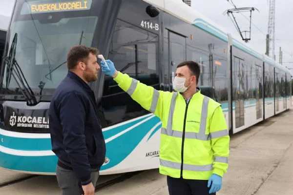 Ulaşımpark,çalışanlarının ateşlerini ölçmeden iş başı yaptırmıyor