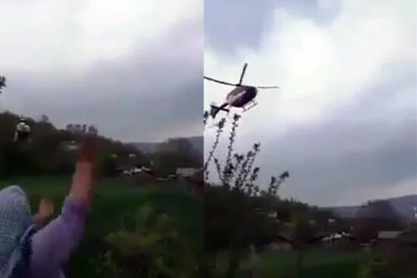 Ambulans helikopterin tarlasına inişine izin vermeyen kadın, gözaltına alındı