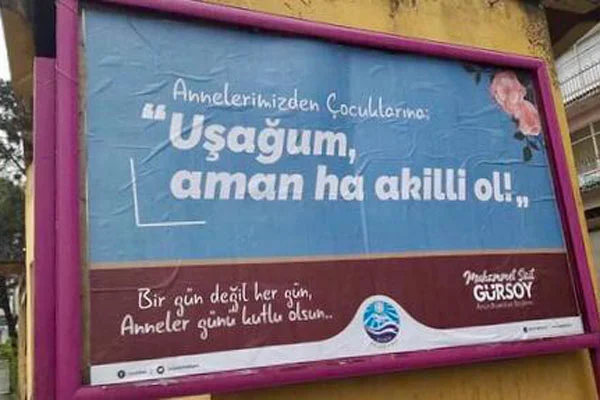 Arsin Belediyesinden dikkat çeken Anneler Günü mesajı: UŞAĞUM AMAN HA AKİLLİ OL