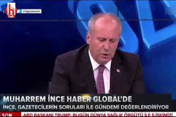 'Ben kimseyi gururumla oynatmam' Muharrem İnce canlı yayını terk etti
