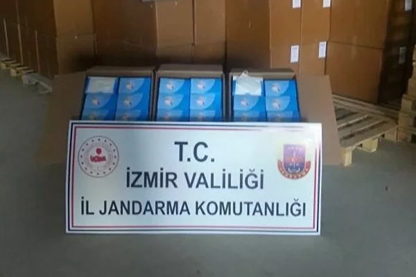 İzmir'de milyonlarca cerrahi maske ele geçirildi