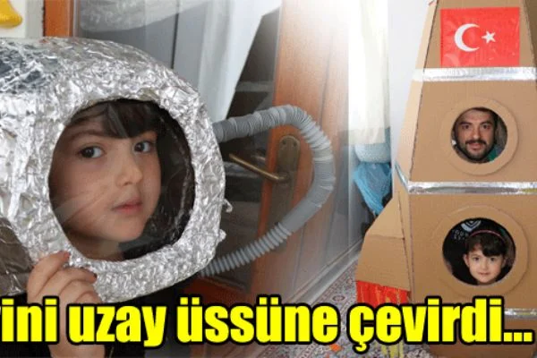 Kızı Evde Sıkılmasın Diye Balkonu Uzay Üssüne Çevirdi