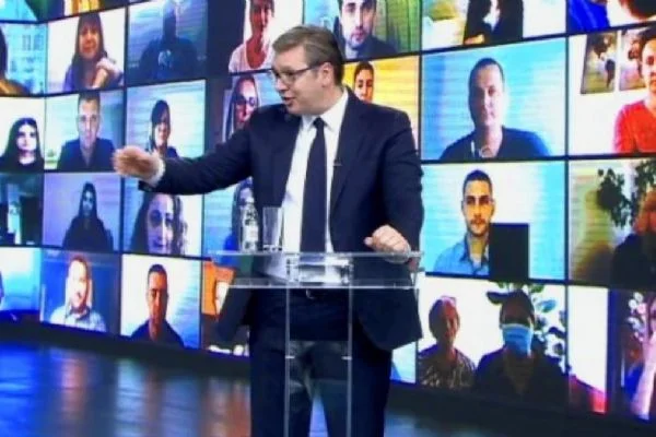 'Online' mitingler dönemi: Sırp lider seçim kampanyasını başlattı