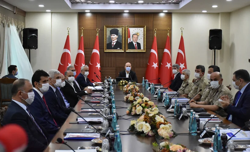 Bakan Soylu başkanlığında güvenlik toplantısı yapıldı