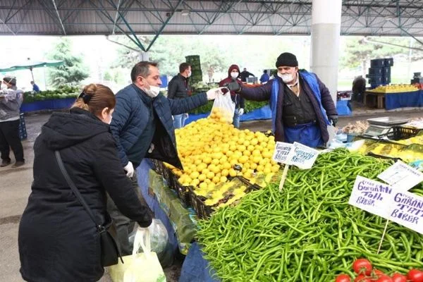 Keçiören semt pazarına klima sistemi