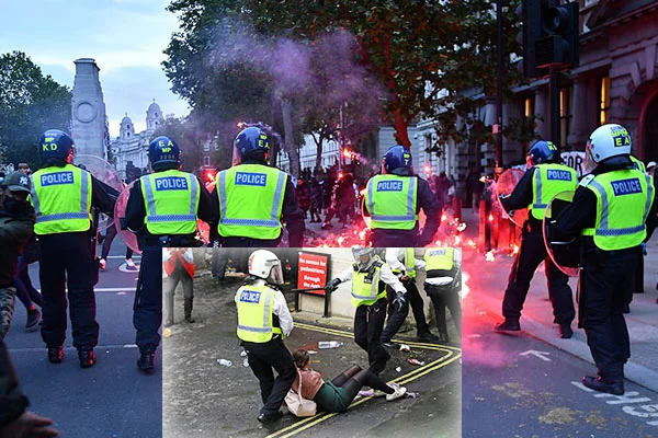 Londra savaş alanına döndü