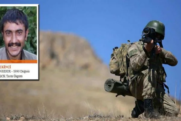 Turuncu kategoride aranan PKK'lı terörist etkisiz hale getirildi