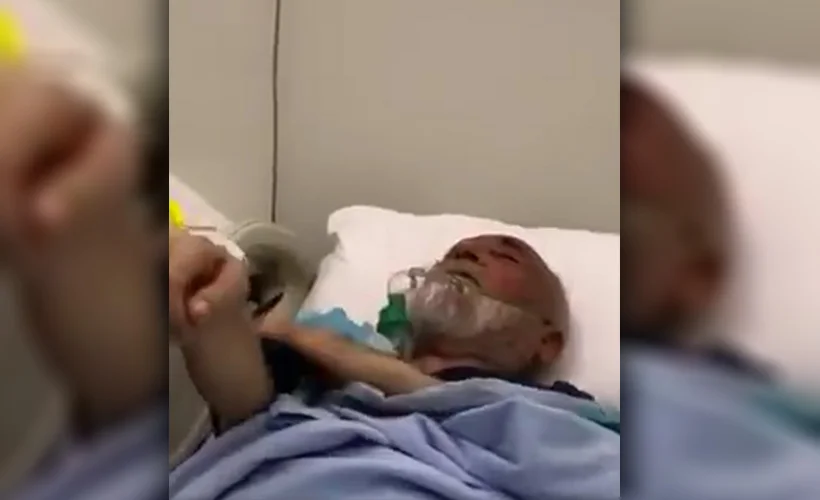 Yaşlı adam narkozun etkisiyle yatağında abdest aldı