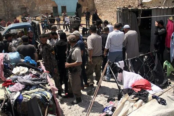 YPG/PKK Bab'da pazar yerini hedef aldı