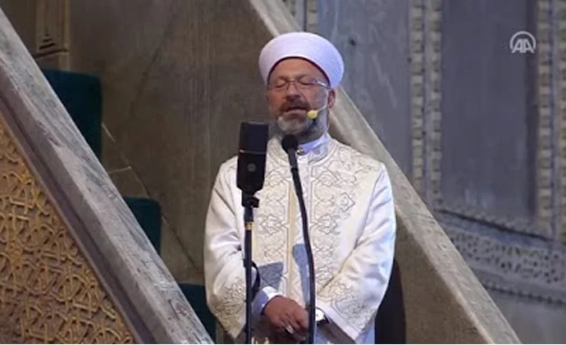 Ayasofya-i Kebir Cami-i Şerifi'nde 86 yıl sonra ilk hutbe okundu