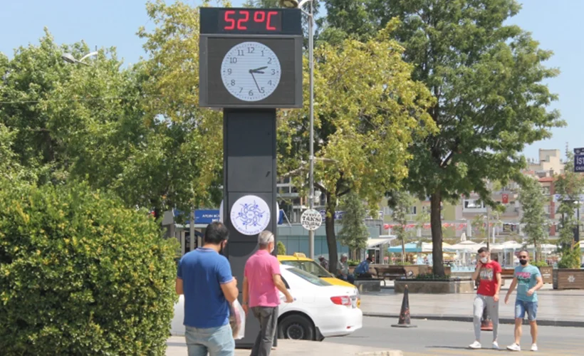 Aydın'da termometreler 52 dereceyi gördü