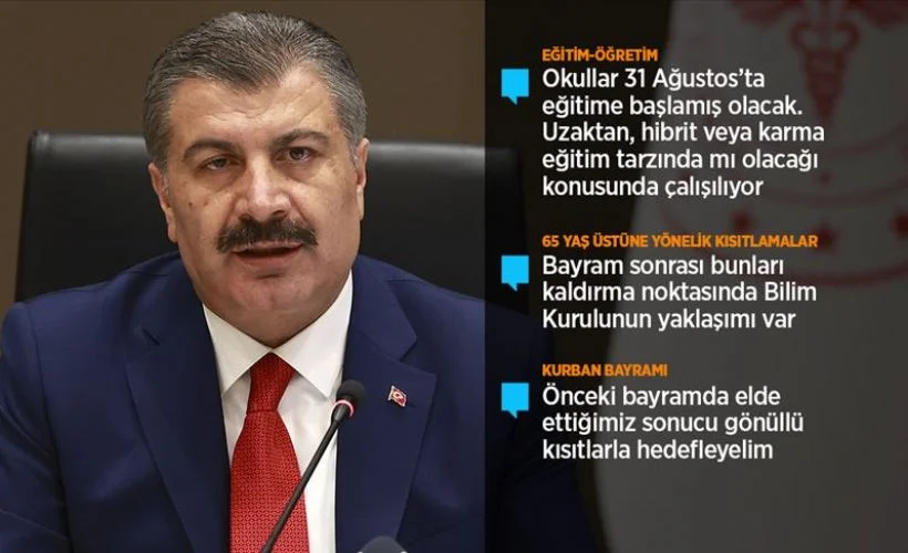 Bakan Koca Kurban Bayramı'nda alınması gereken tedbirleri açıkladı