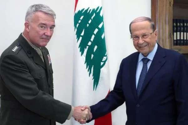 CENTCOM Komutanı Lübnan'da! Hizbullah yanlıları protesto etti